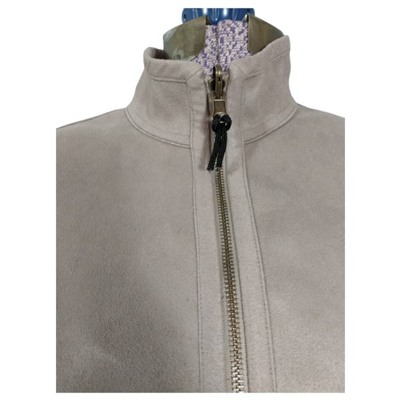 Yansi Fugel Faux Suede Reversible Zip front coat, size M - Picture 4 of 9